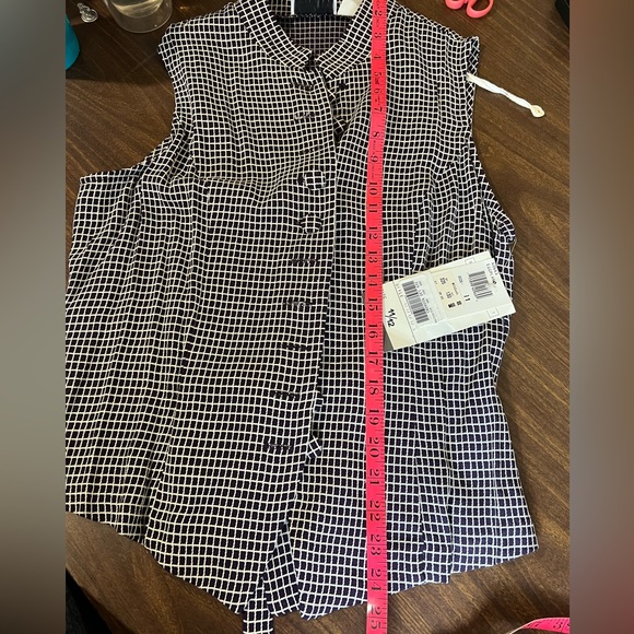 Vintage Two Piece Pants and Top Set Purple and Check Pattern 70s 80s - Picture 9 of 15